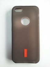 Силиконов гръб за Apple iPhone 5/5S с тапички Черен